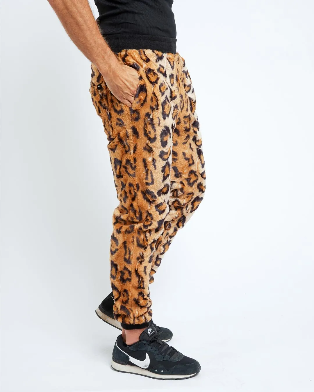 Cheetah ULTRA SOFT Faux Fur Sweatpants | Men's