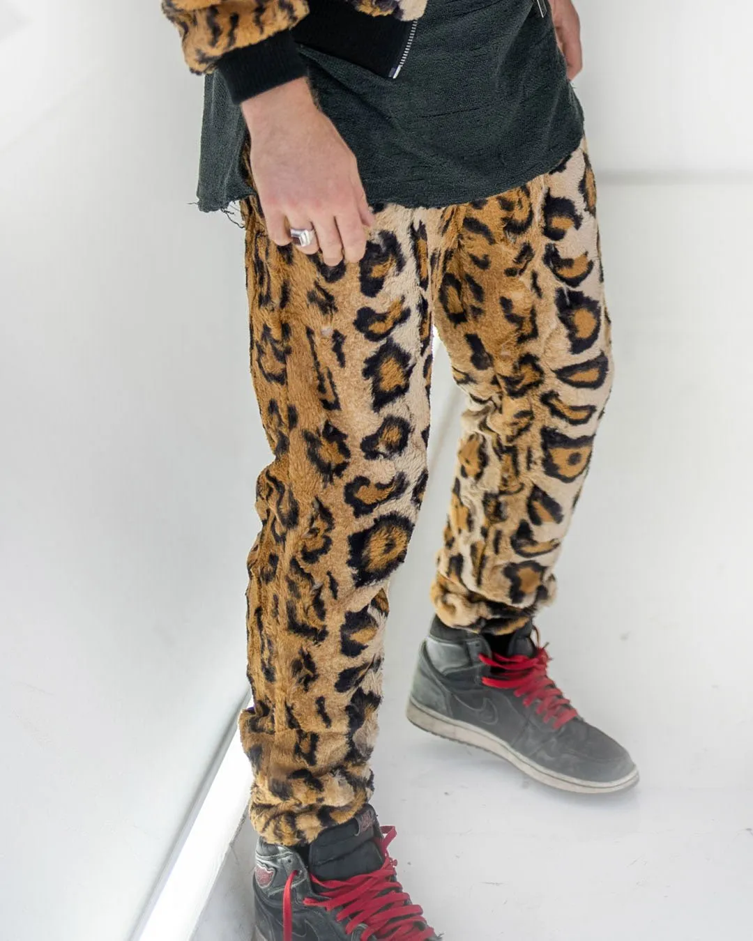 Cheetah ULTRA SOFT Faux Fur Sweatpants | Men's