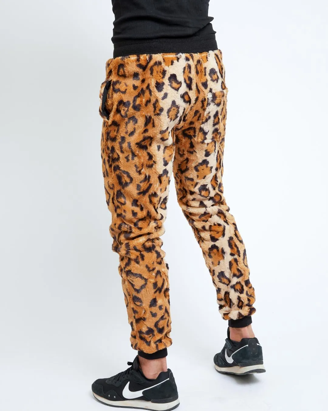 Cheetah ULTRA SOFT Faux Fur Sweatpants | Men's