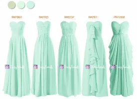 Chic Mint Green Bridesmaids Dress - One Color Wonders (MM167)