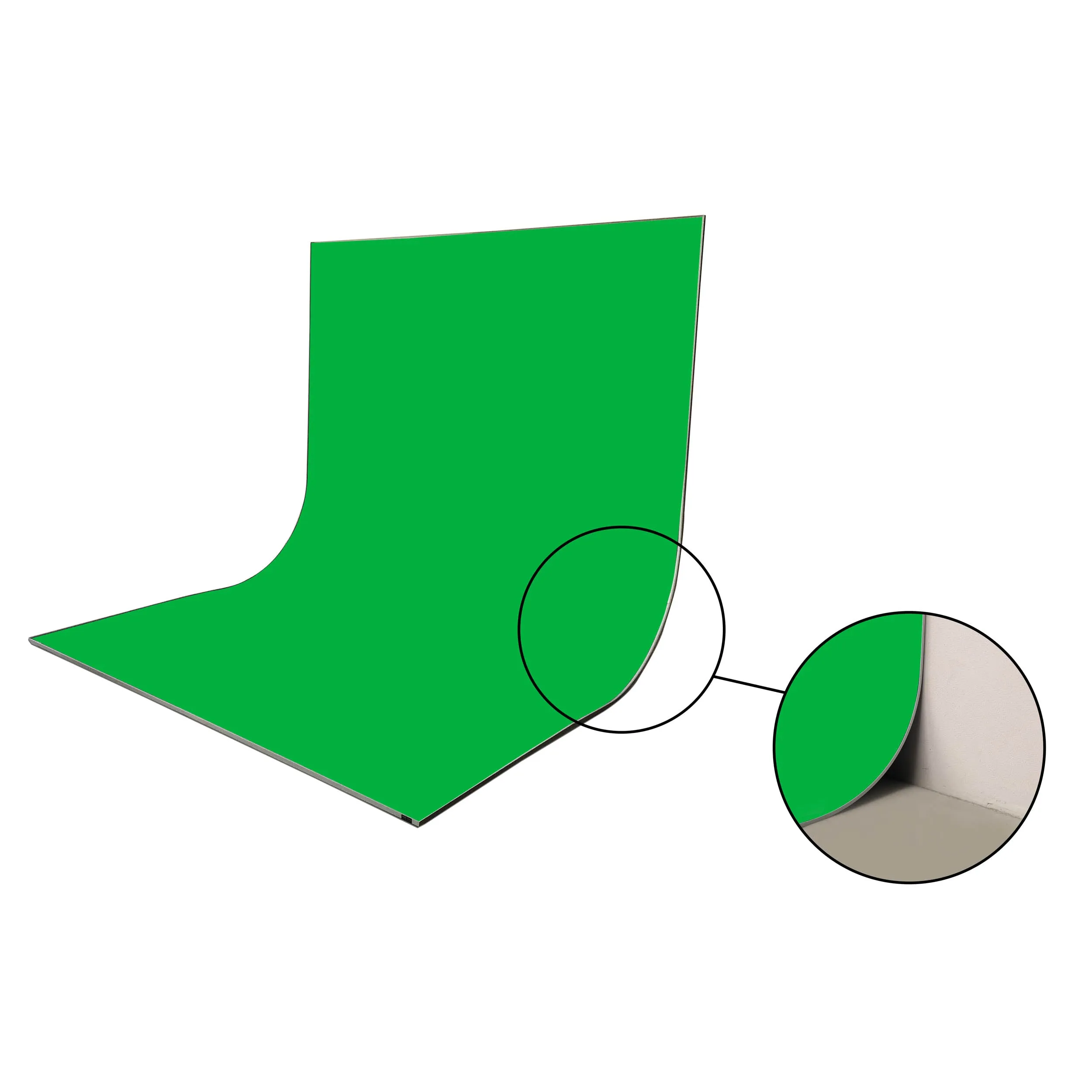 Optimized Title: Premium Chromakey Green Fabric Cover for EasiFrame Curve Portable Studio Cyclorama (Fabric Skin Only)