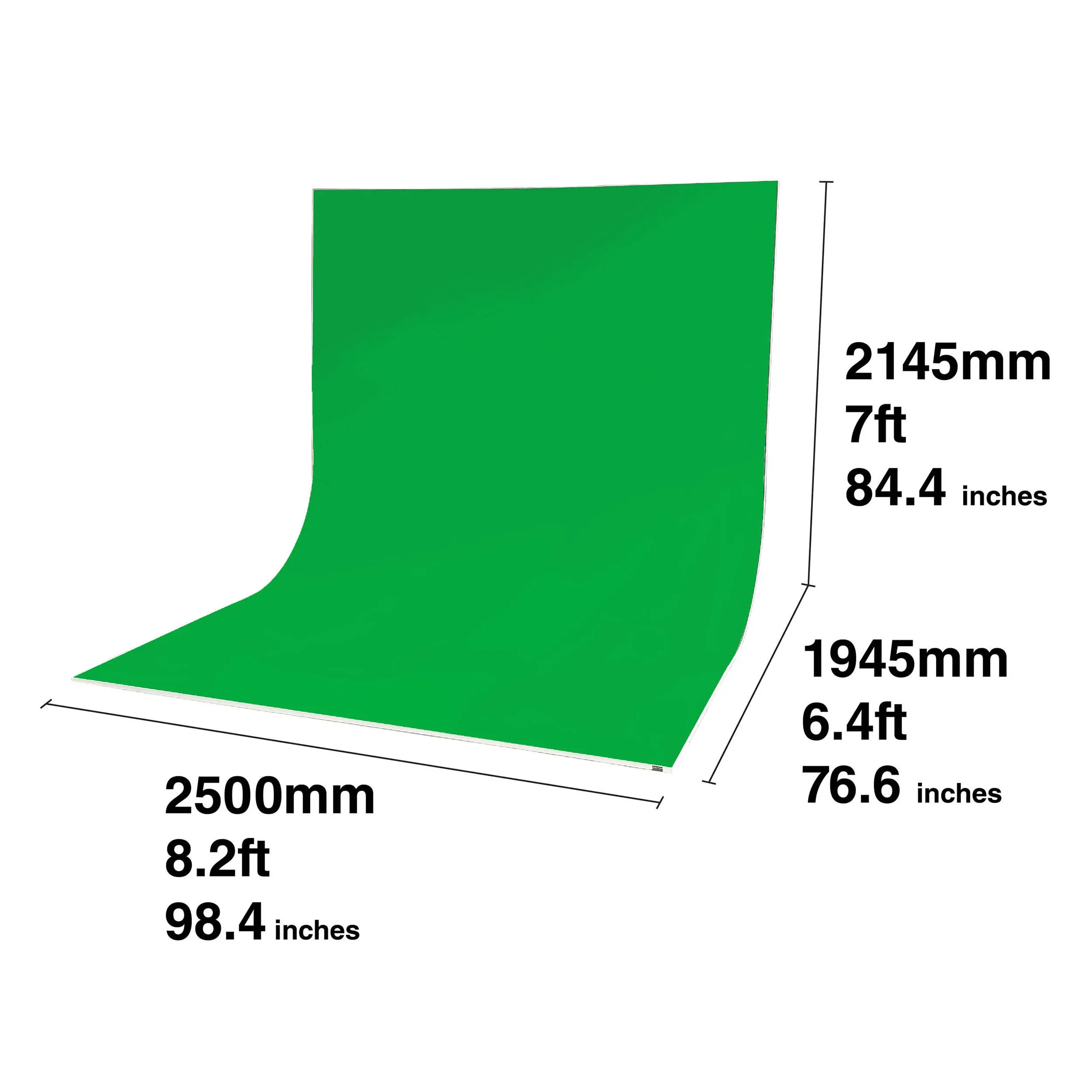 Optimized Title: Premium Chromakey Green Fabric Cover for EasiFrame Curve Portable Studio Cyclorama (Fabric Skin Only)