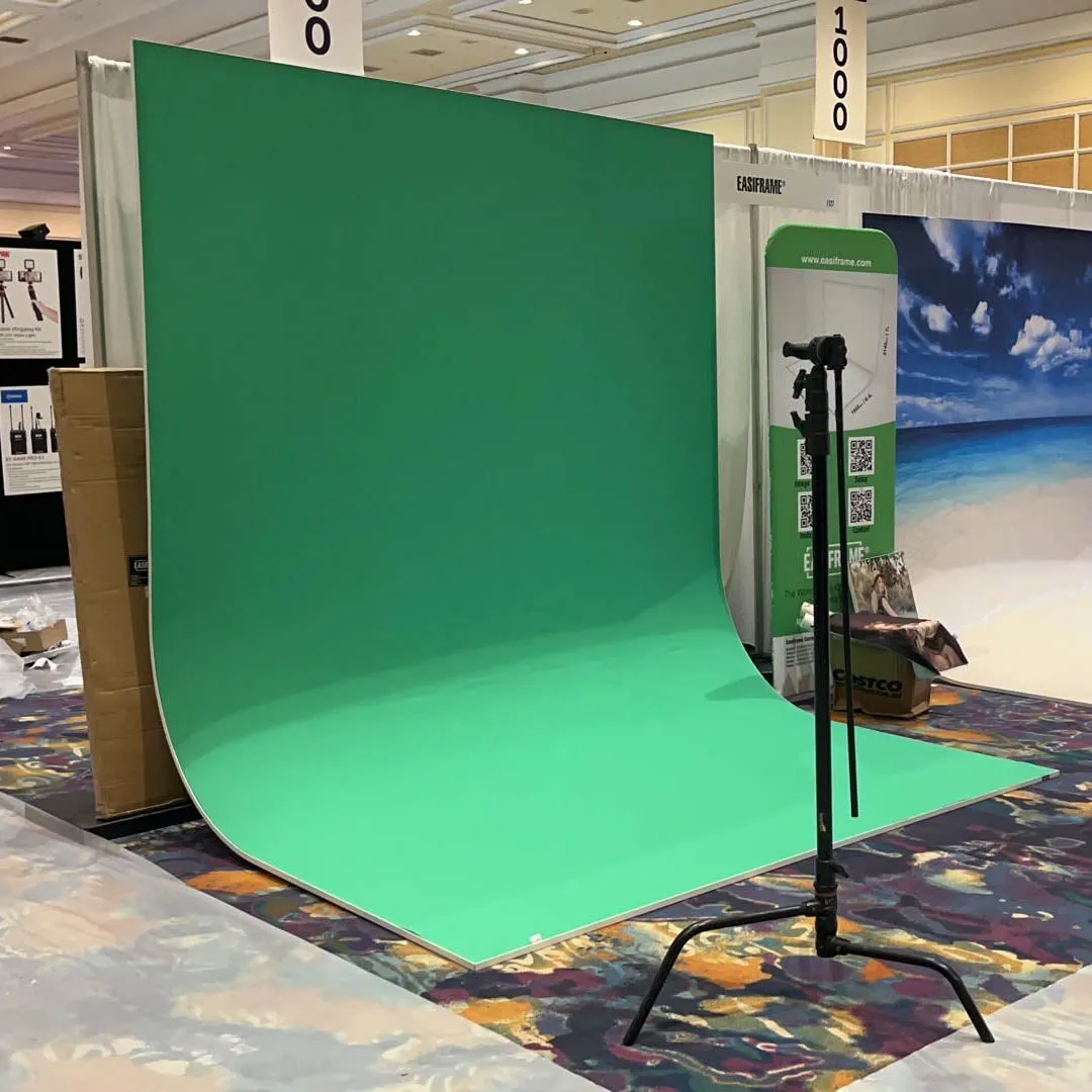 Optimized Title: Premium Chromakey Green Fabric Cover for EasiFrame Curve Portable Studio Cyclorama (Fabric Skin Only)