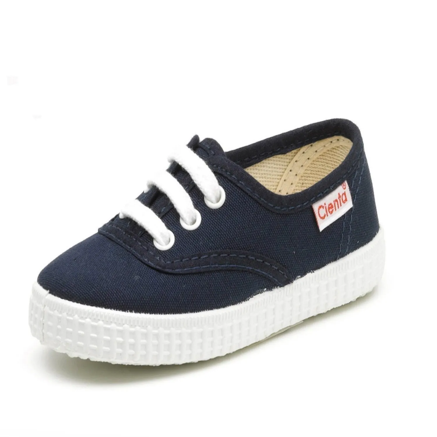 Cienta Navy Laceup Shoes 深藍綁帶西班牙小童帆布鞋 (EU24)