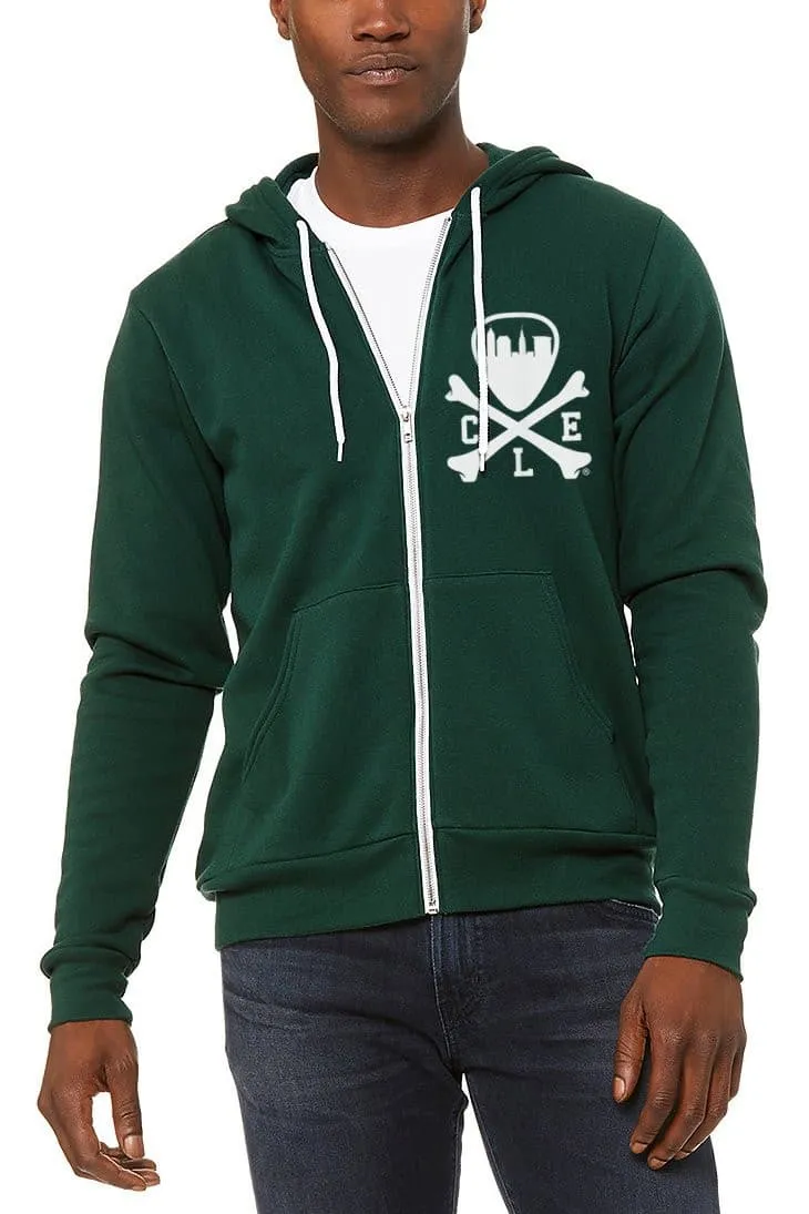 CLE Logo Full-Zip Hoodie - Forest