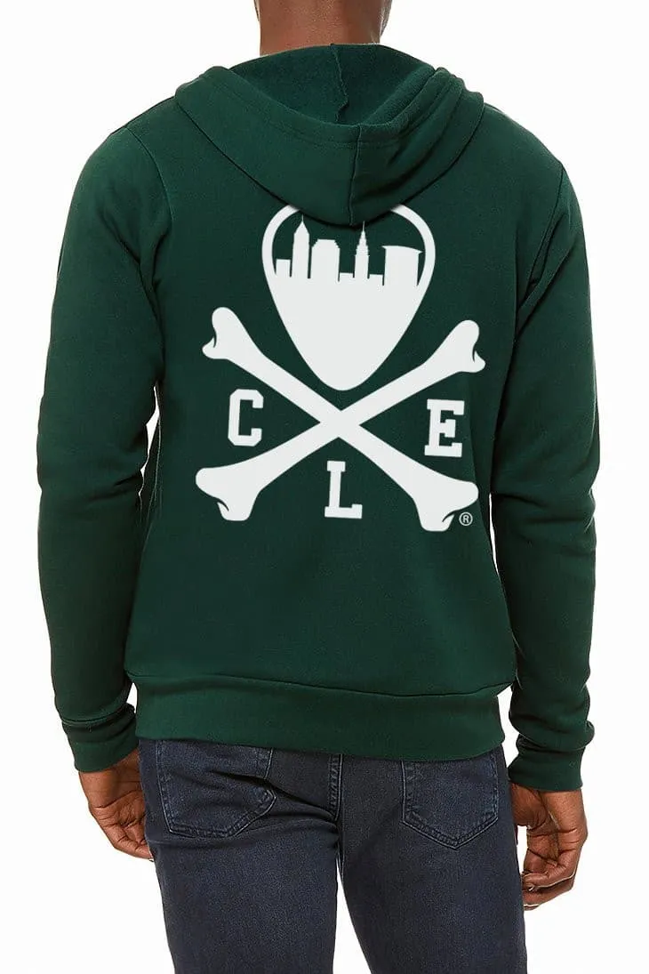 CLE Logo Full-Zip Hoodie - Forest