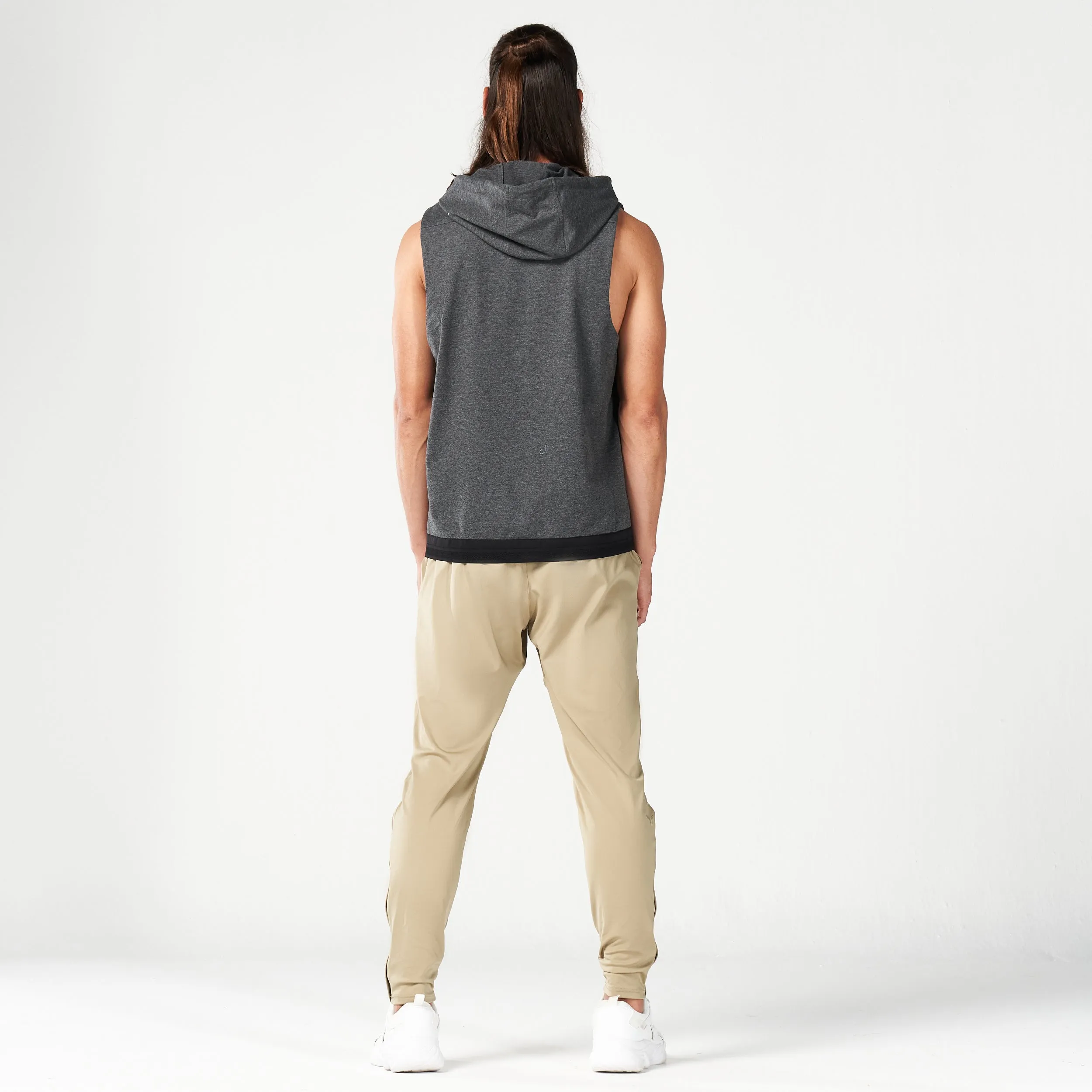 Code Hooded Tank -  Black Marl