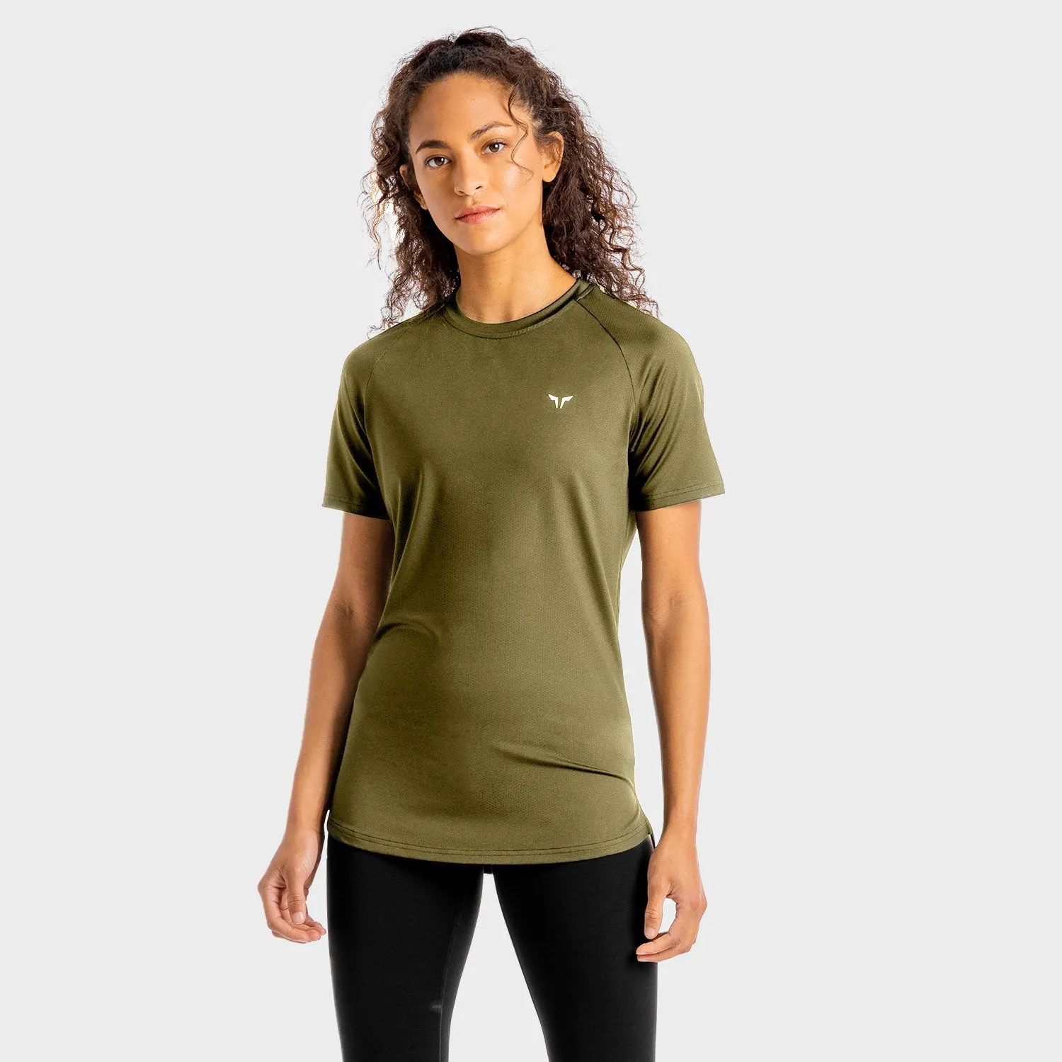 Core Mesh Tee - Khaki