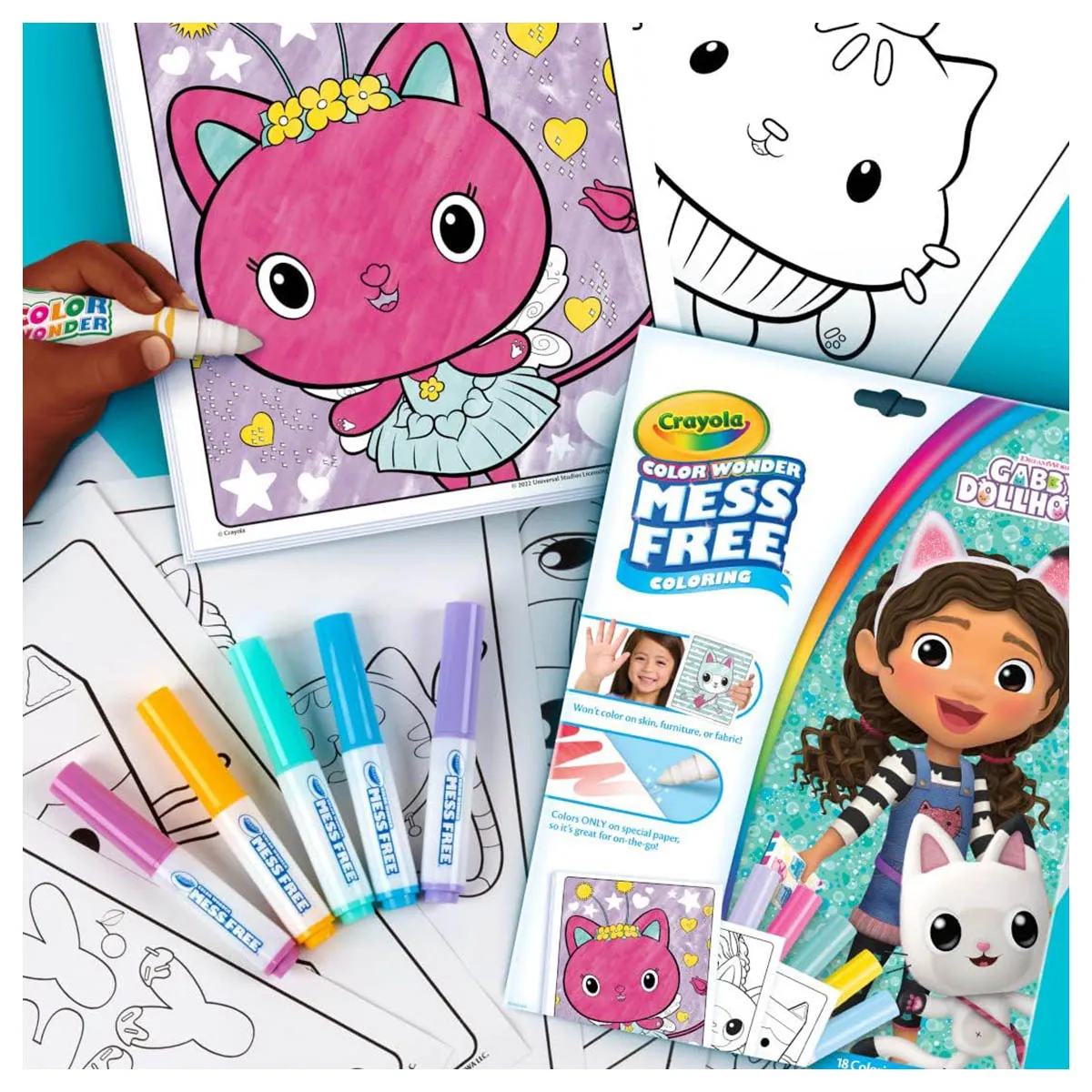 Crayola Color Wonder Mess Free Colouring Gabby's Dollhouse