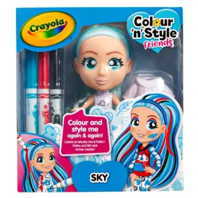 Crayola Colour 'n' Style Friends Sky Doll