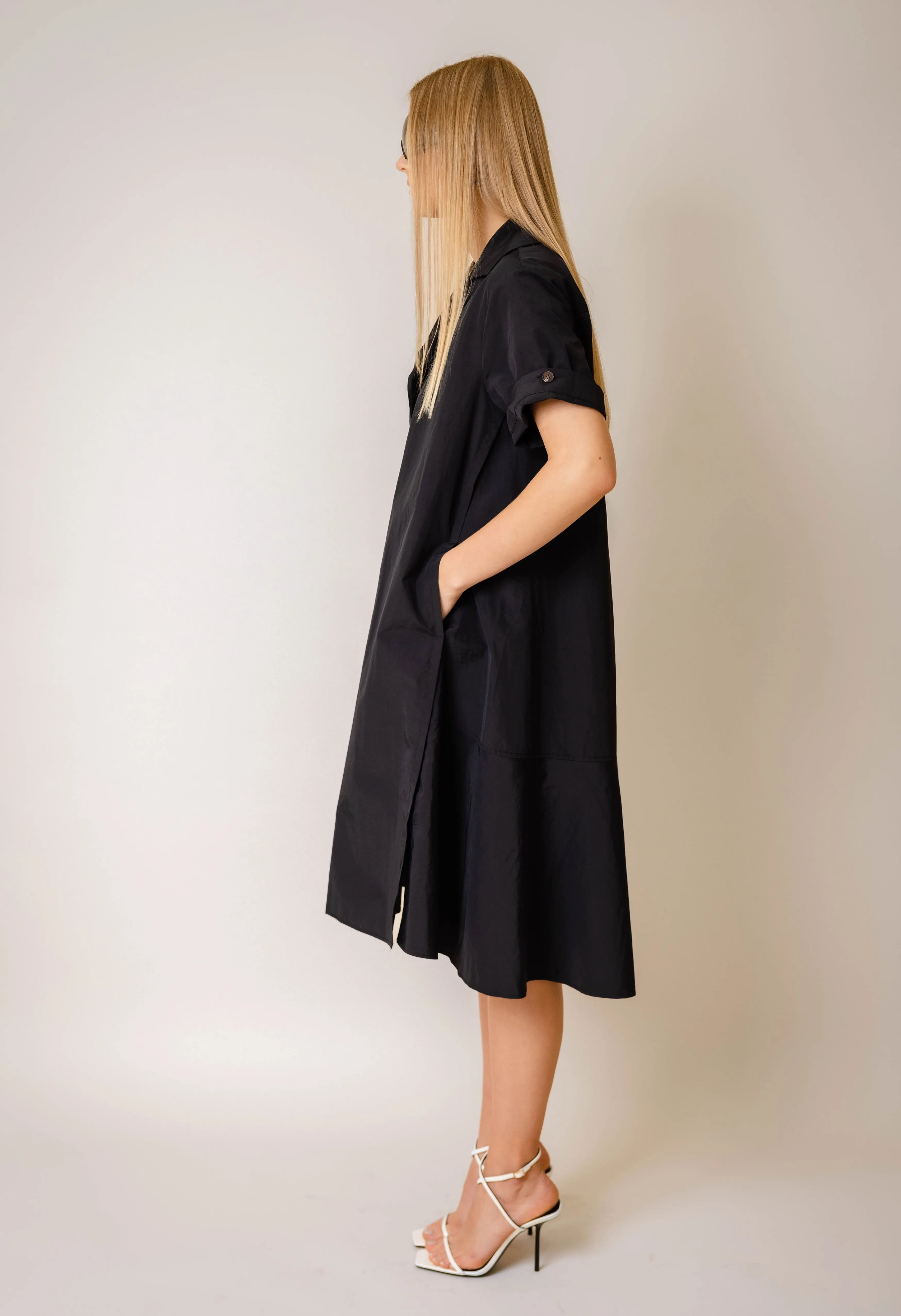 Delta Tunic Dress In Black