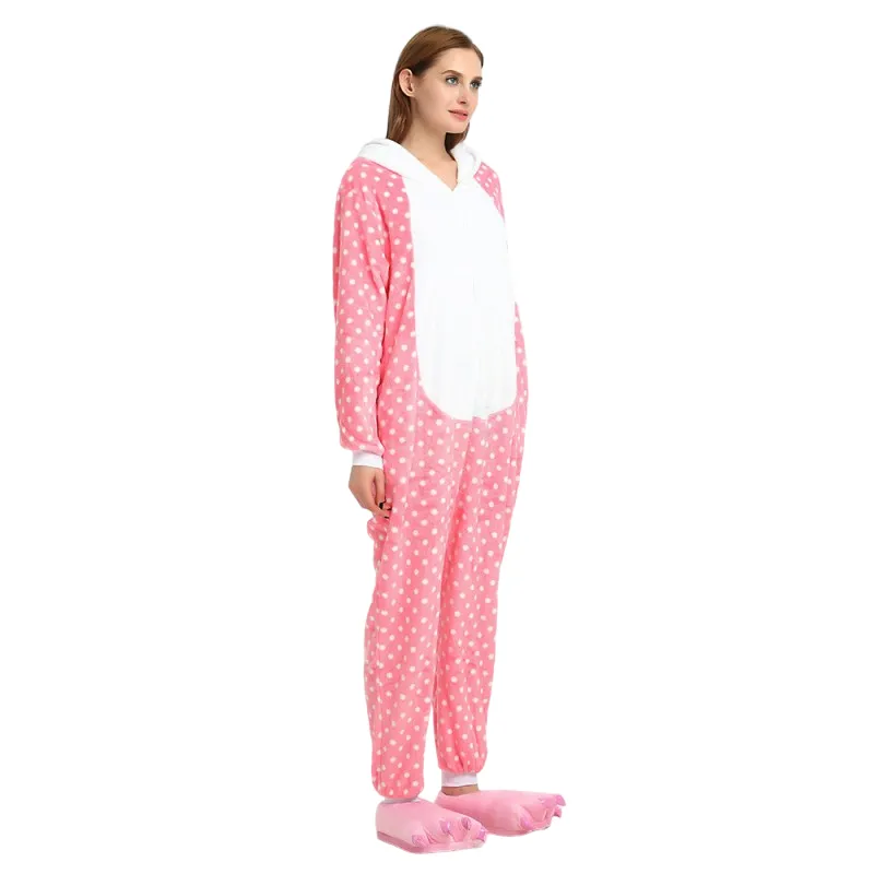 Dotted Pink Hello Kitty Adult Onesie