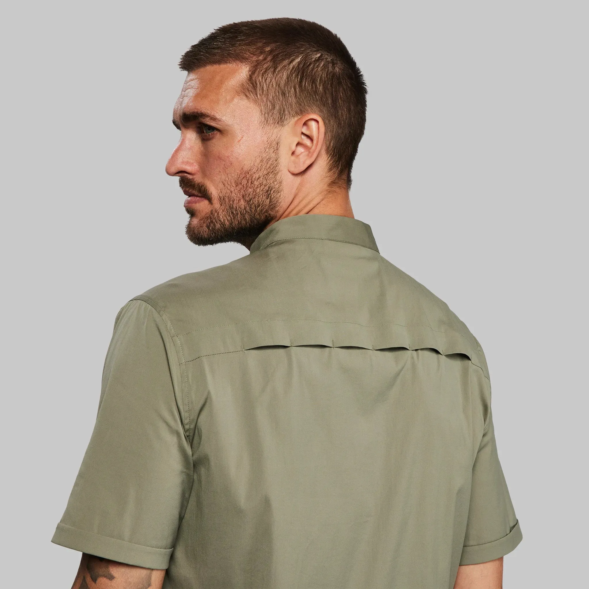 Equator Shirt. Short Sleeve Grey-Green edition