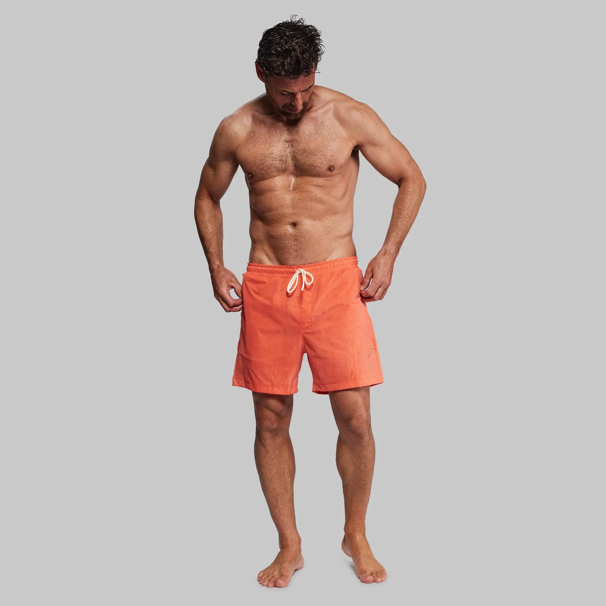 Equator Swim Shorts. Coral Pink edition