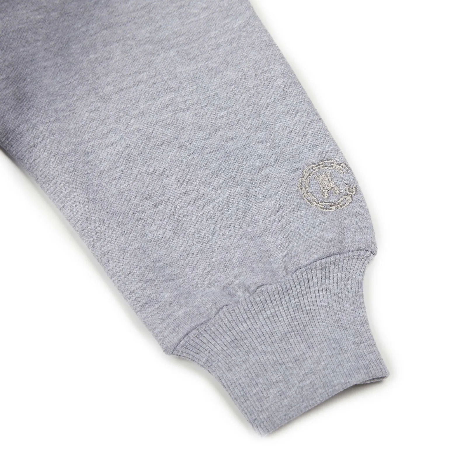 Essential Premium Fleece Hoodie - Heather Grey