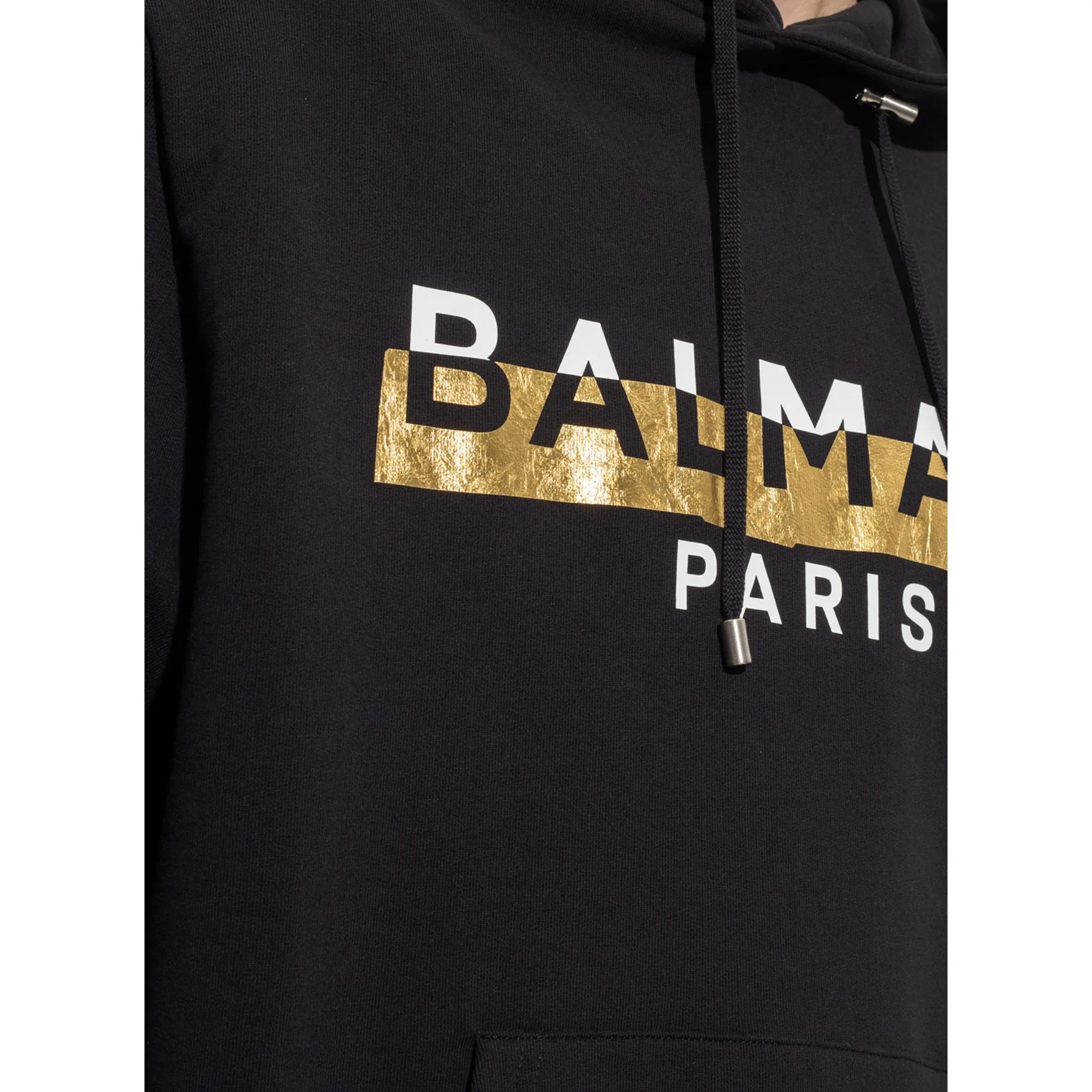 Felpa con cappuccio con logo Balmain