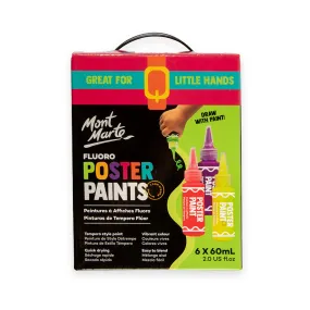 Fluoro Poster Paints 6pc x 60ml (2 US fl.oz)