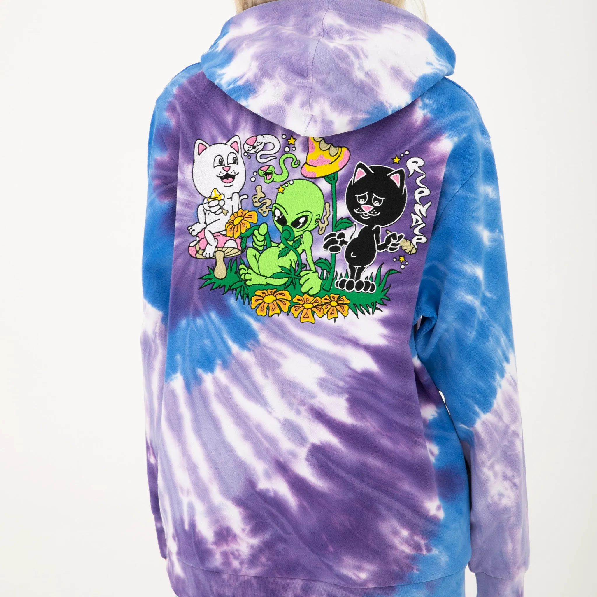 Friday Jr Hoodie (Purple/Lilac Spiral Dye)