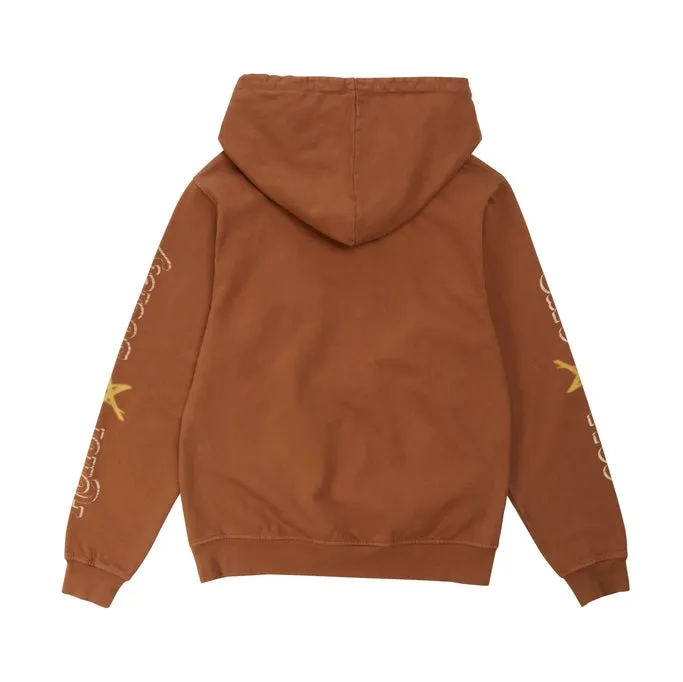 Fun French Terry Pullover Hoody - Brown