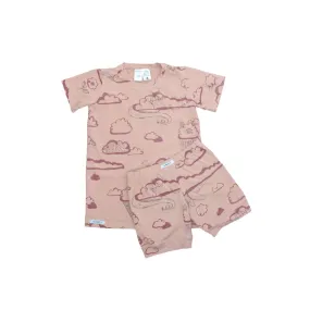 G.Nancy 'Up In The Clouds' Shortie PJs - Marshmallow