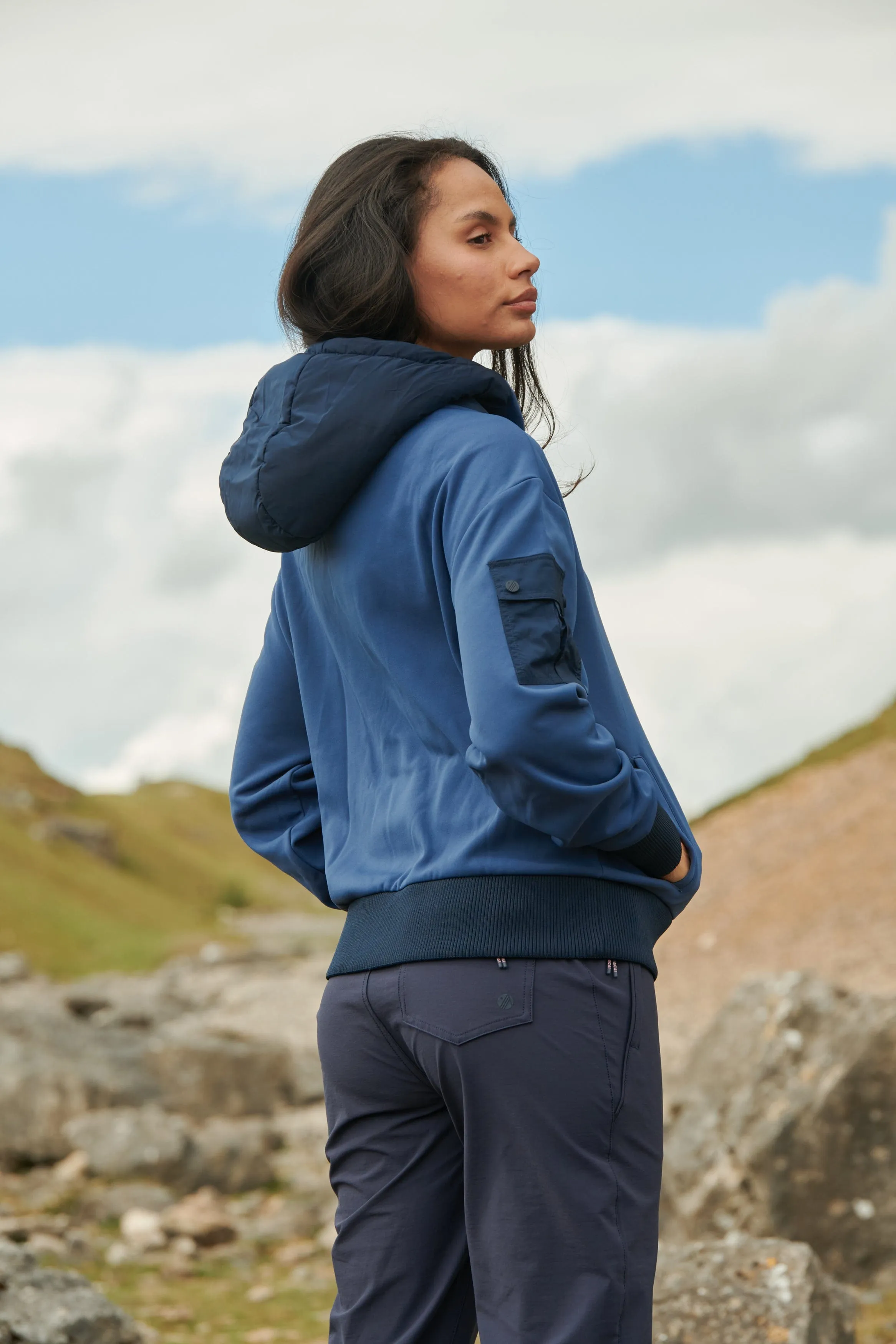 Go Explore Hoodie  - Steel Blue