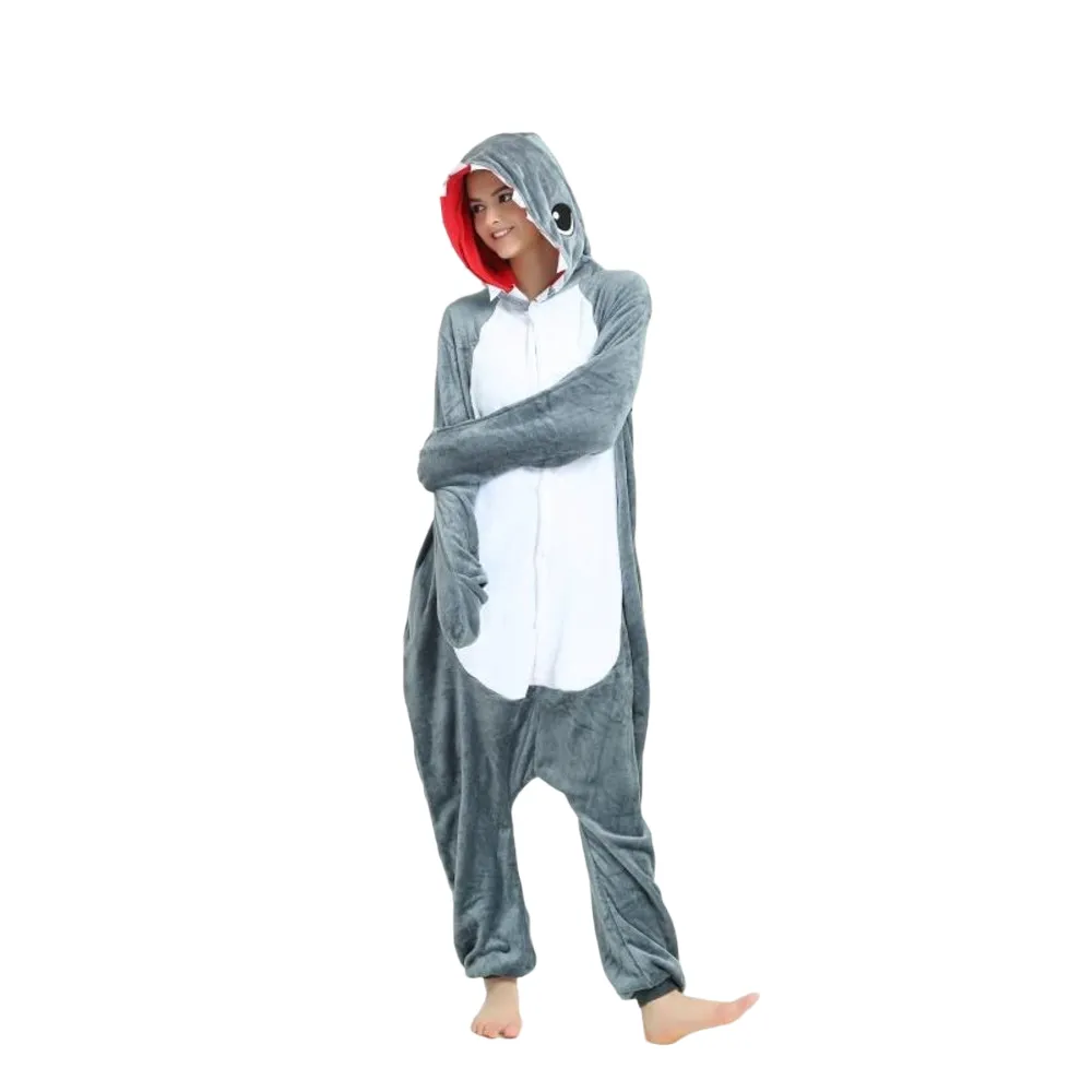 Grey Shark Adult Onesie