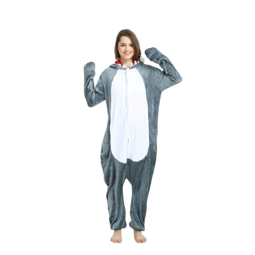 Grey Shark Adult Onesie