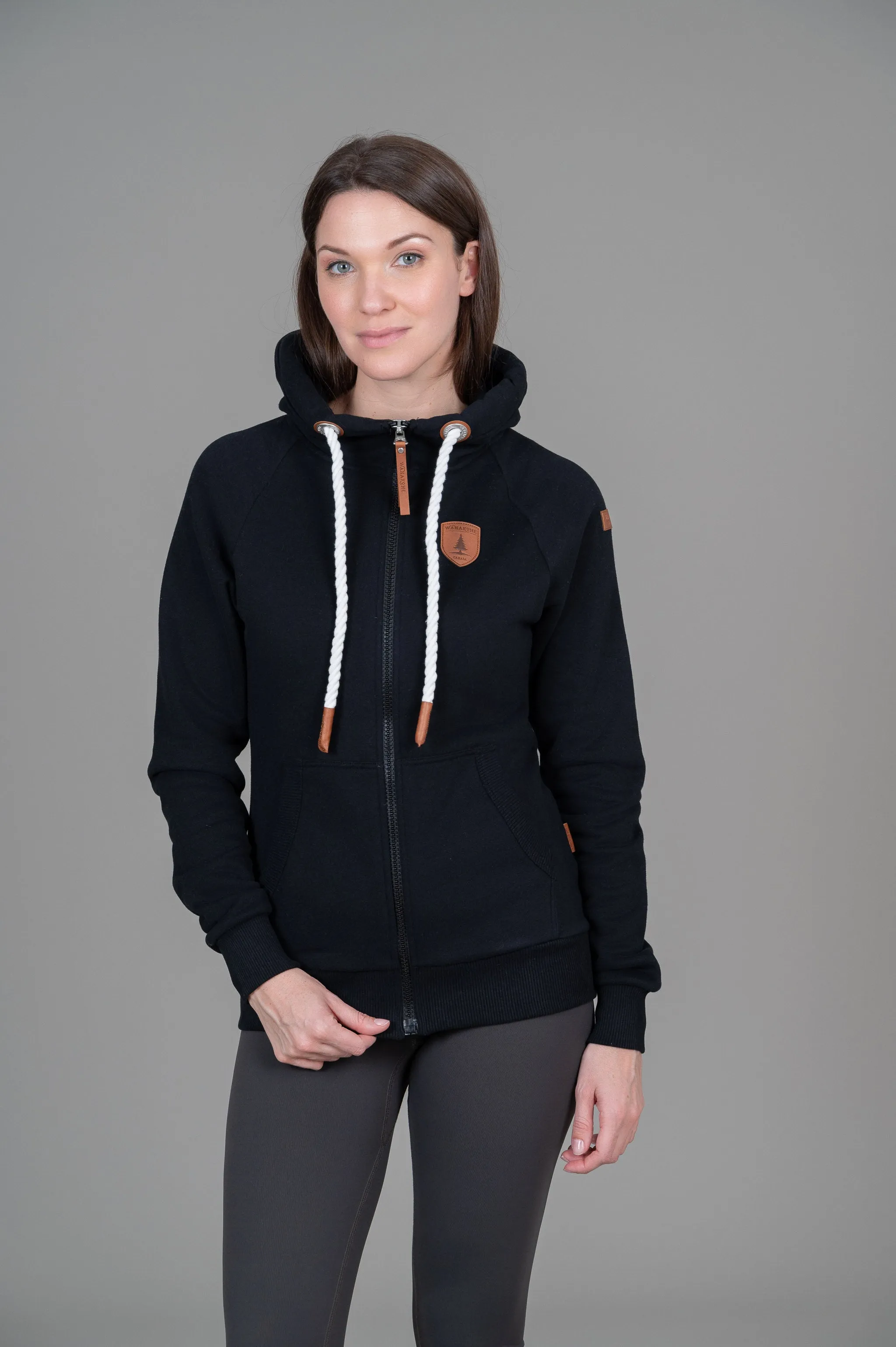 Hera Black Zip Hoodie