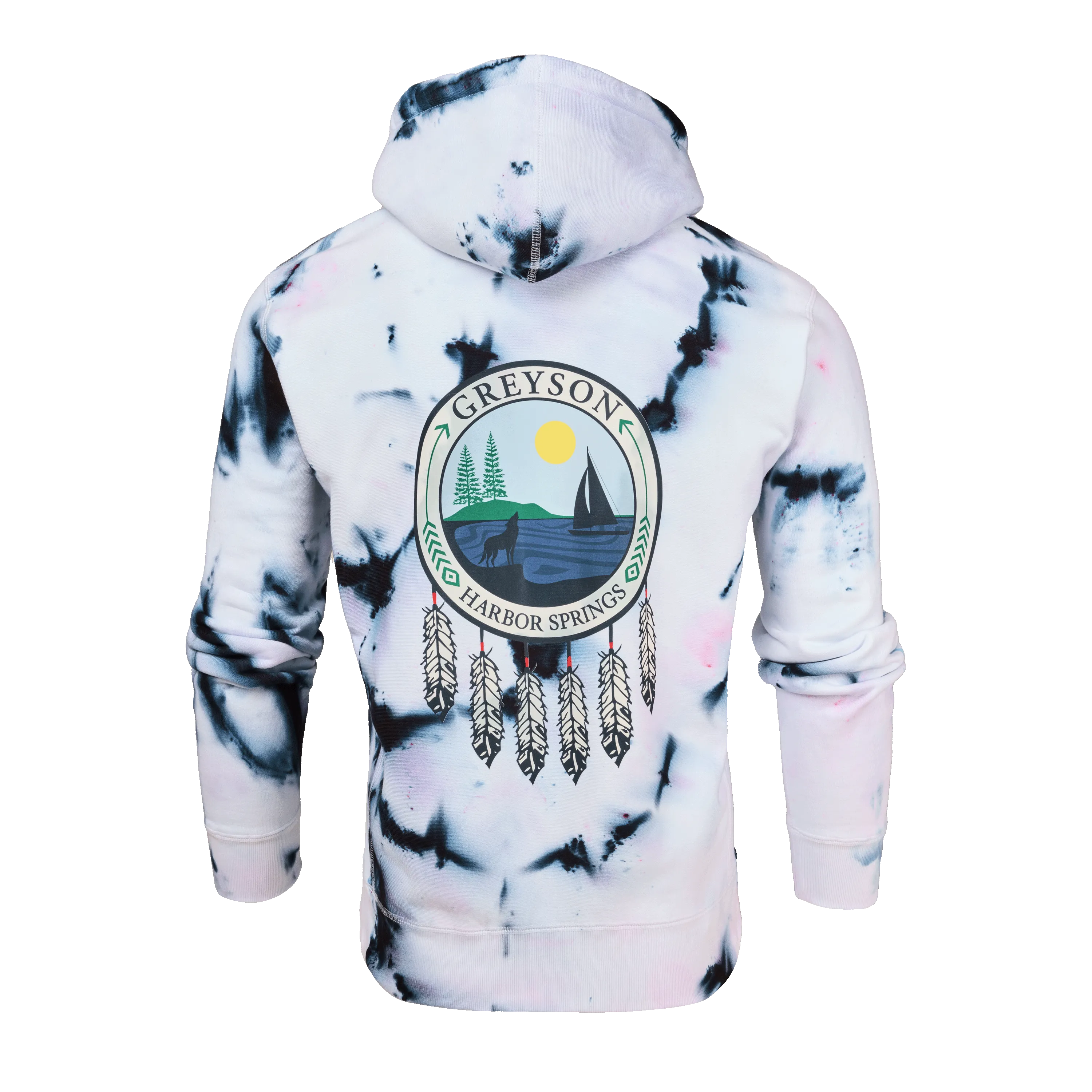 H.S. Tie Dye Fireside Hoodie