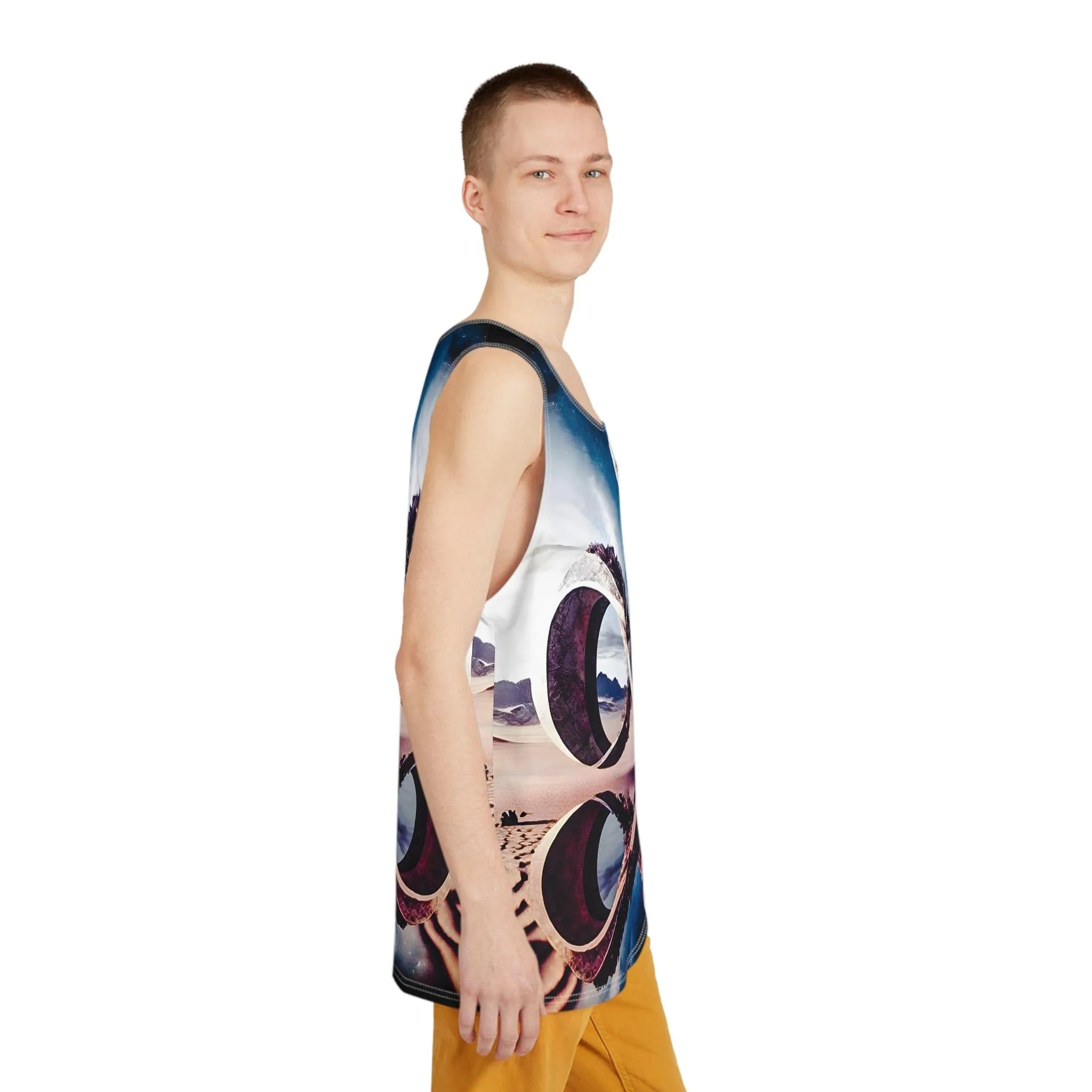 Infinite Possibilities Sublimation Tank Top Sublimation Print All-Over (AOP) Design Tank Top - Stylish Comfort for Festival, Gym, and Streetwear