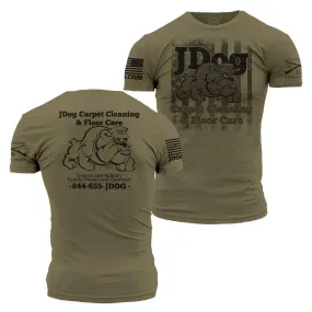 JDog Carpet Cleaning & Floor Care T-Shirt- Military Green