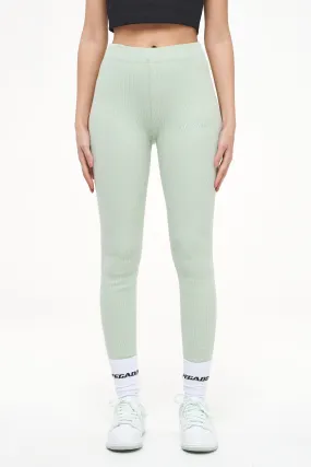 Jill Rib Leggings Vintage Washed Milky Green