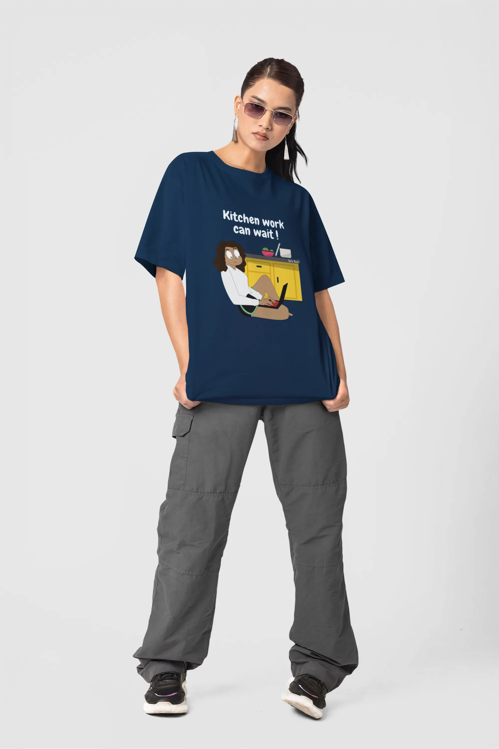 Kitchen Can Wait Oversized Tee