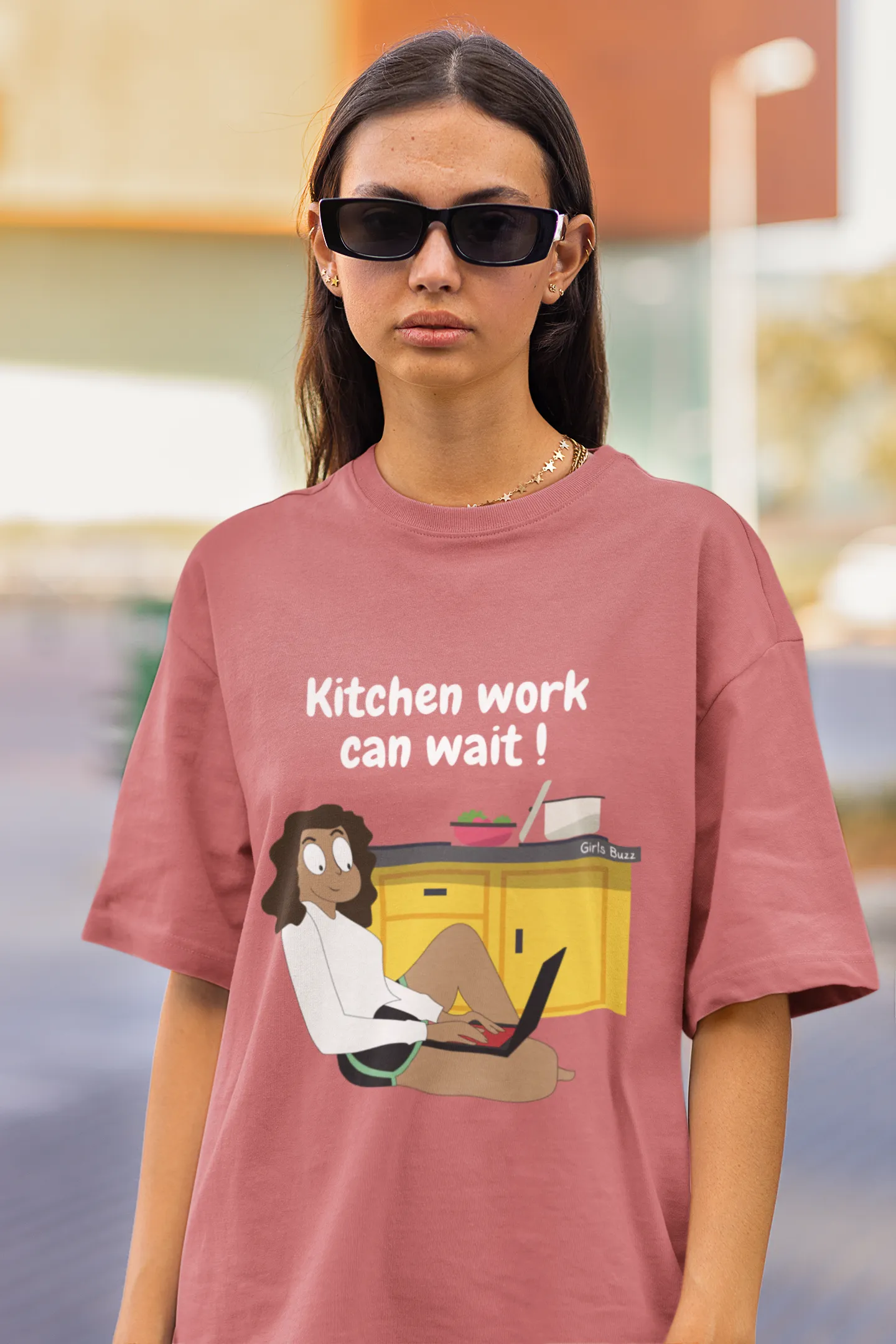 Kitchen Can Wait Oversized Tee