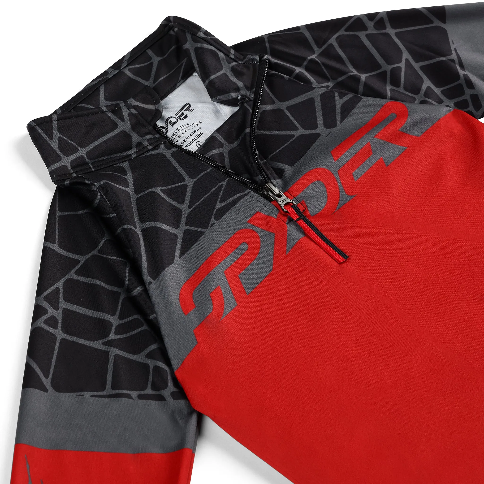 Little Boys Bug Half Zip - Spyder Red