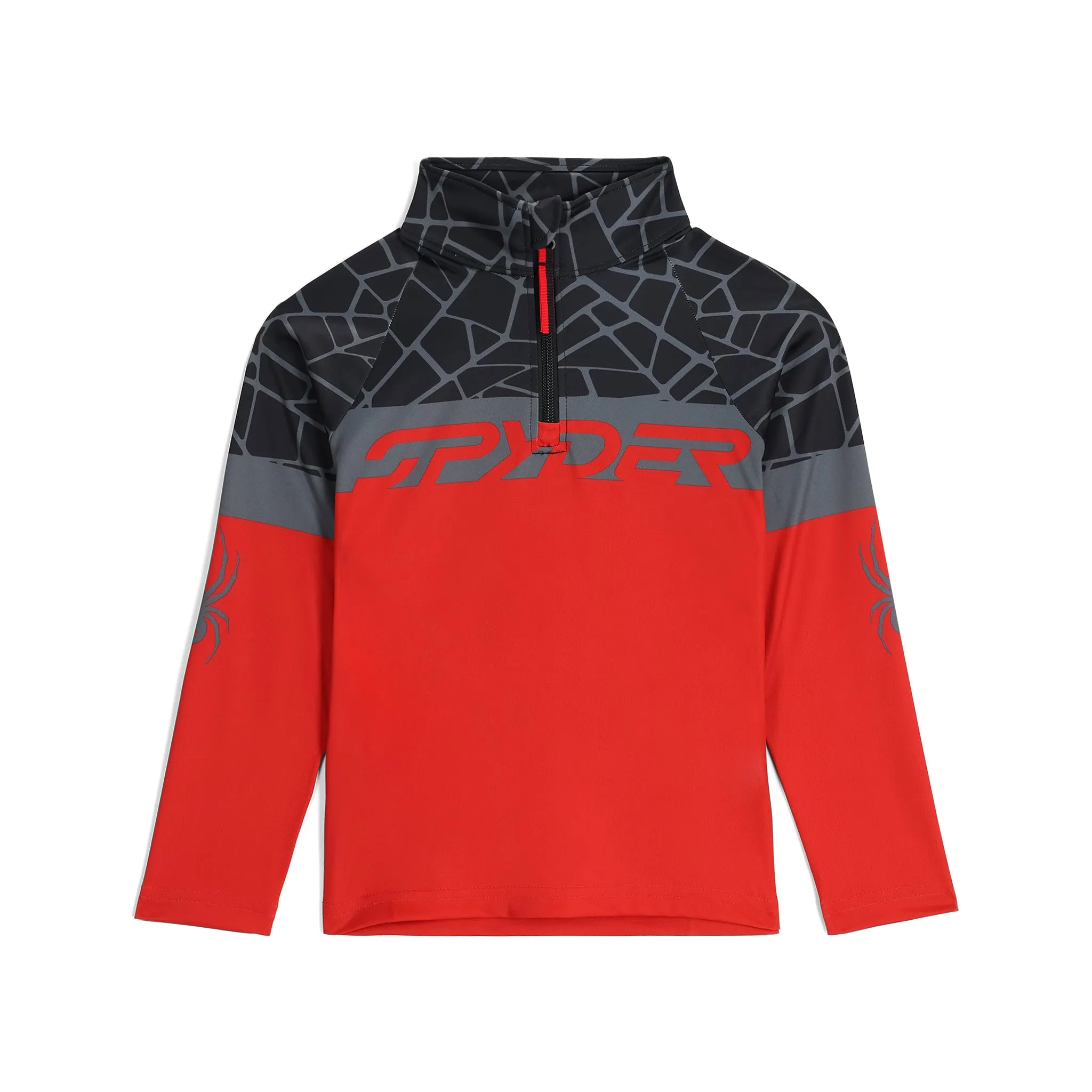 Little Boys Bug Half Zip - Spyder Red