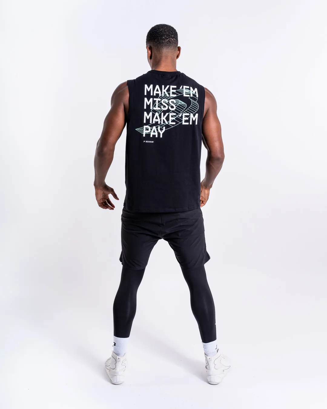 Make 'Em Miss Muscle Tank - Black