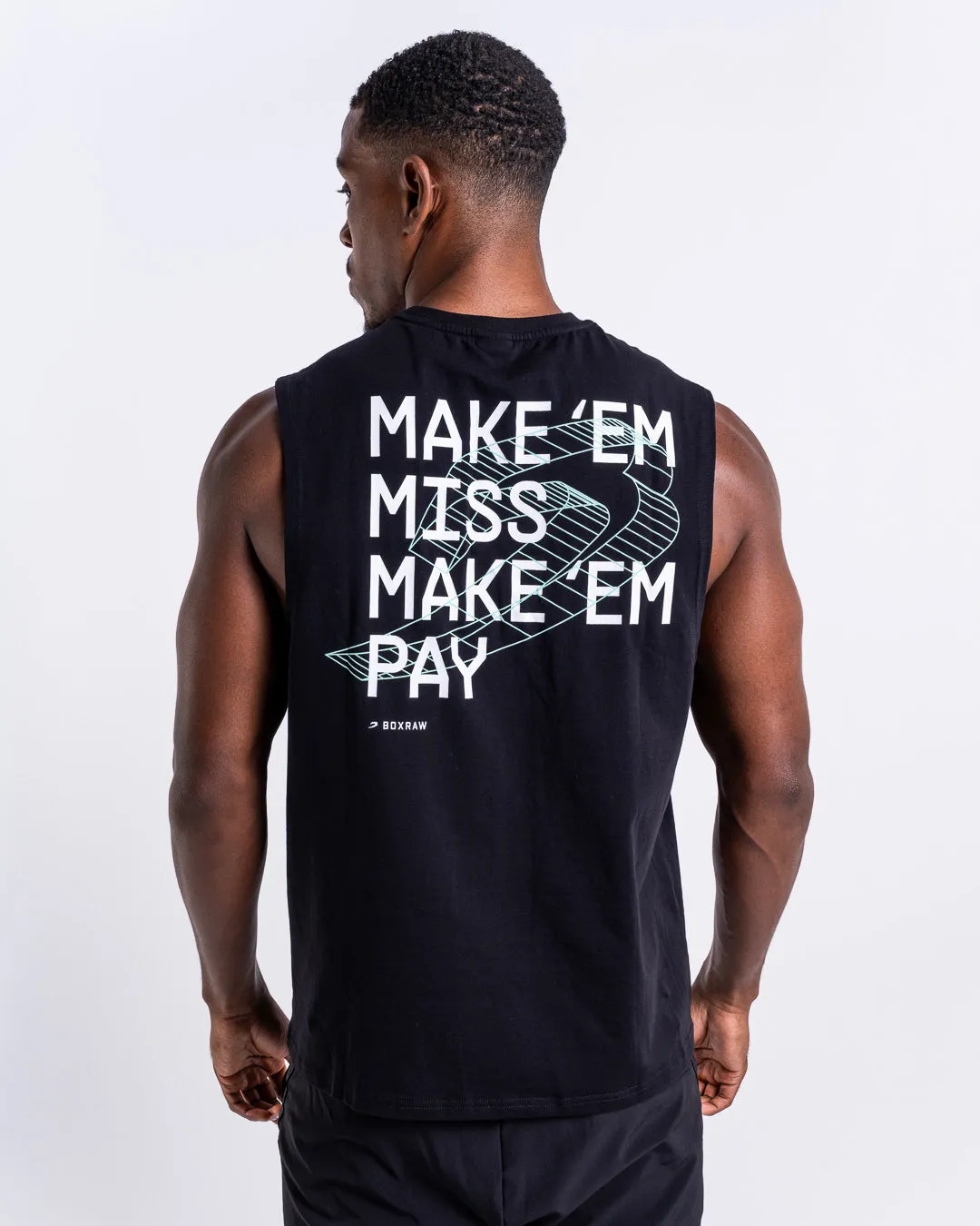 Make 'Em Miss Muscle Tank - Black