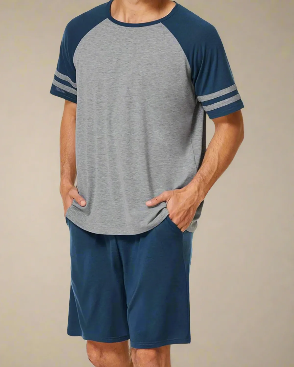 Men Raglan T-shirt and Shorts PJS