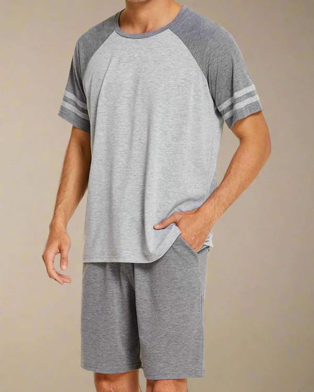 Men Raglan T-shirt and Shorts PJS