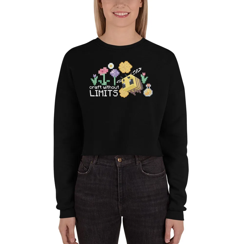 Minecraft Craft Without Limits Women's Cropped Sweatshirt