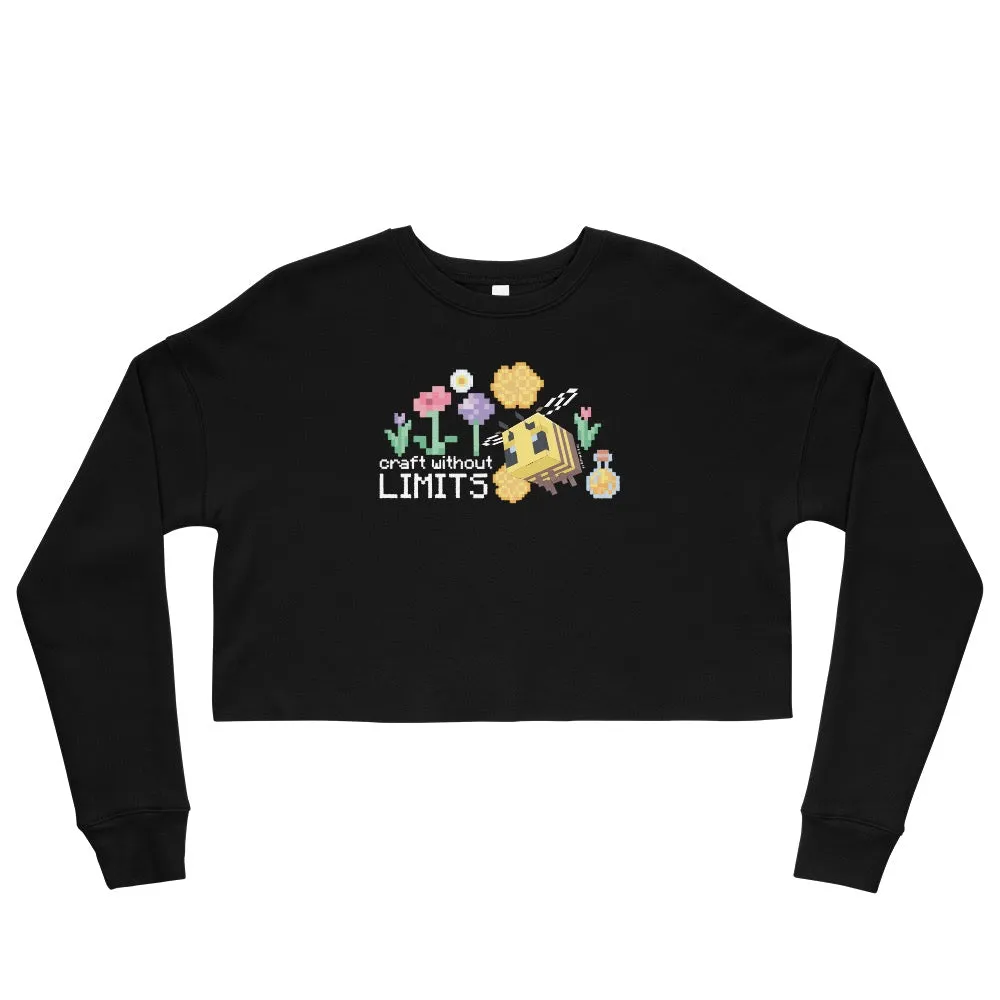 Minecraft Craft Without Limits Women's Cropped Sweatshirt