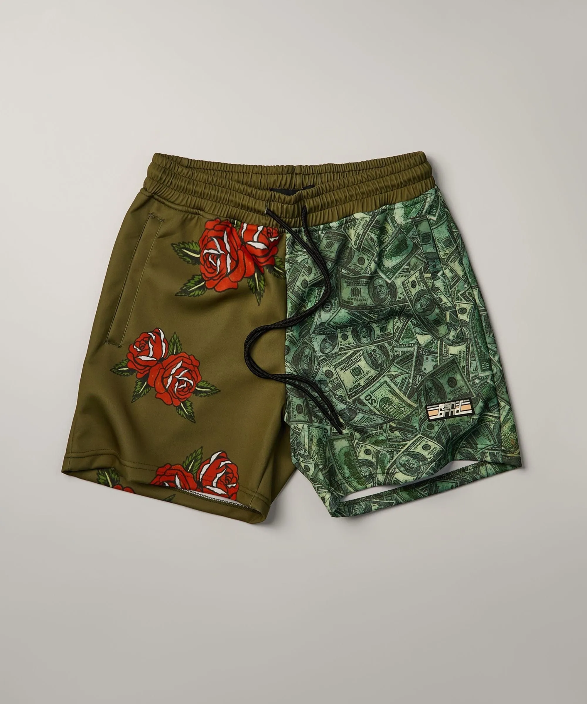 Money And Roses Split Shorts