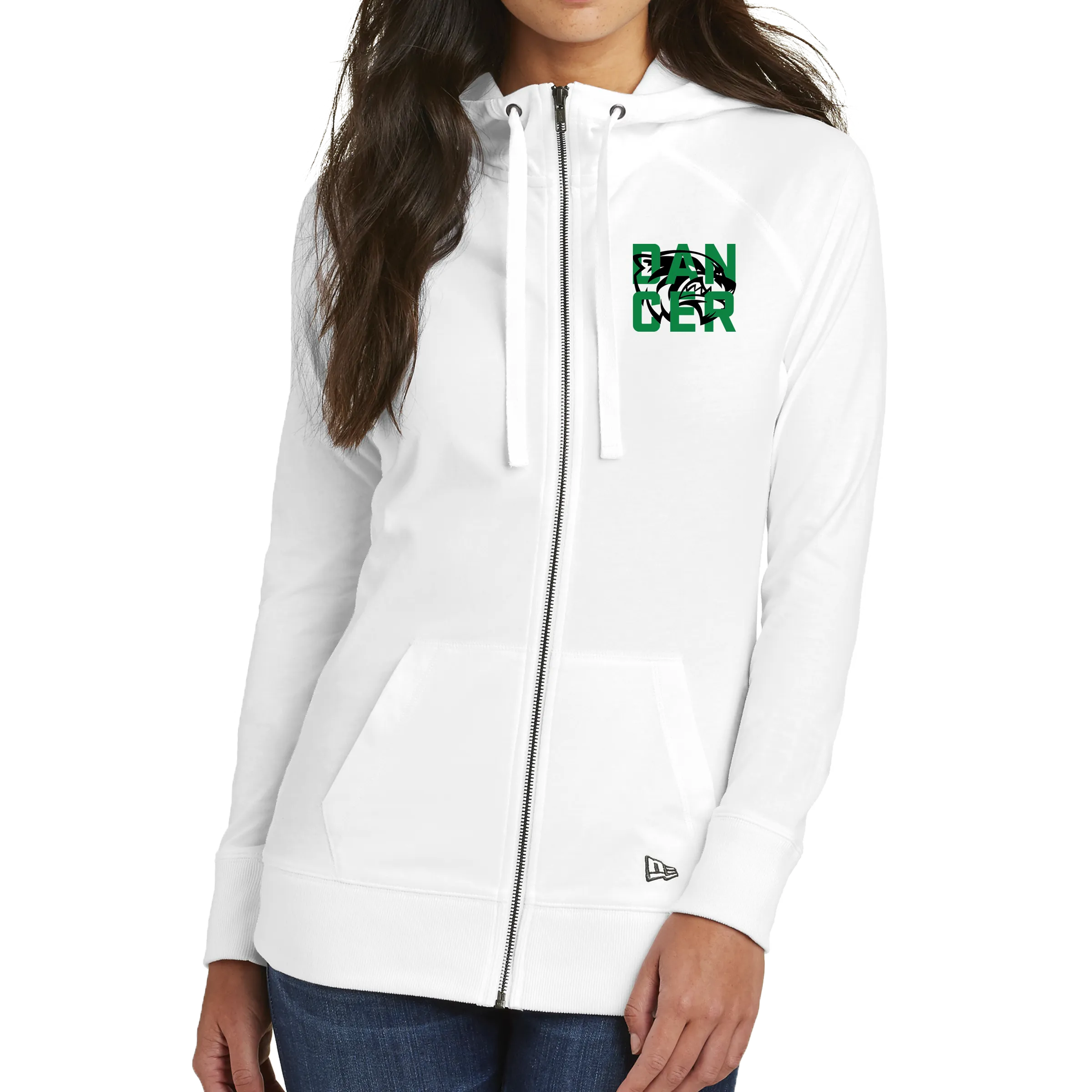 New Era Ladies Sueded Cotton Blend Full-Zip Hoodie - Wolverine Dancer Sm