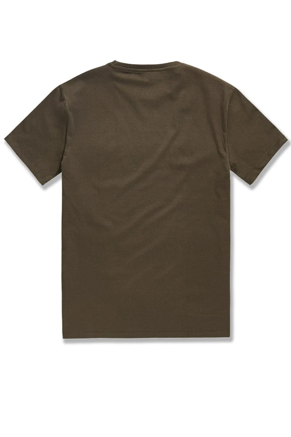 Premium Crewneck T-Shirt (Army Green)