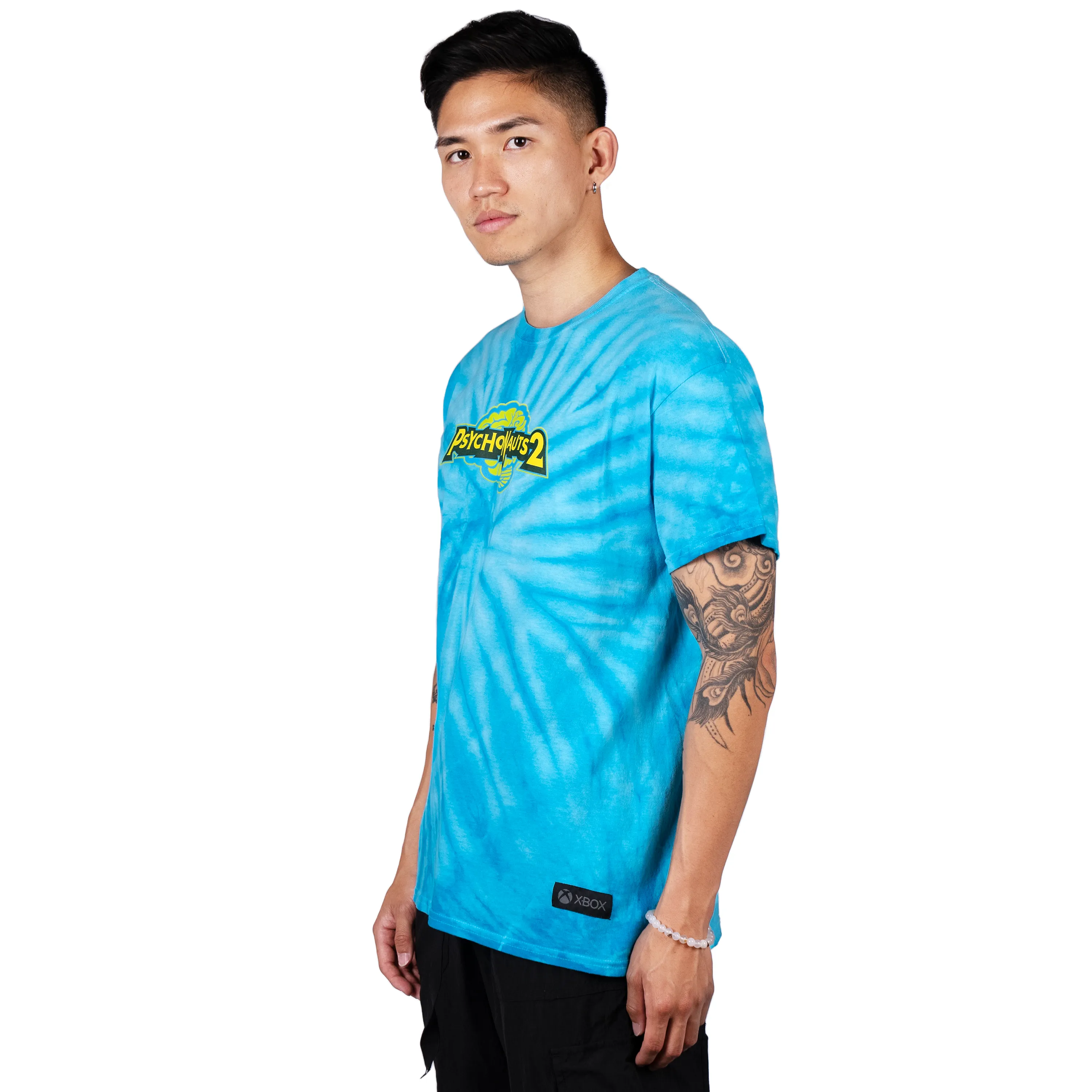 Psychonauts 2 Teal Tie Dye Tee