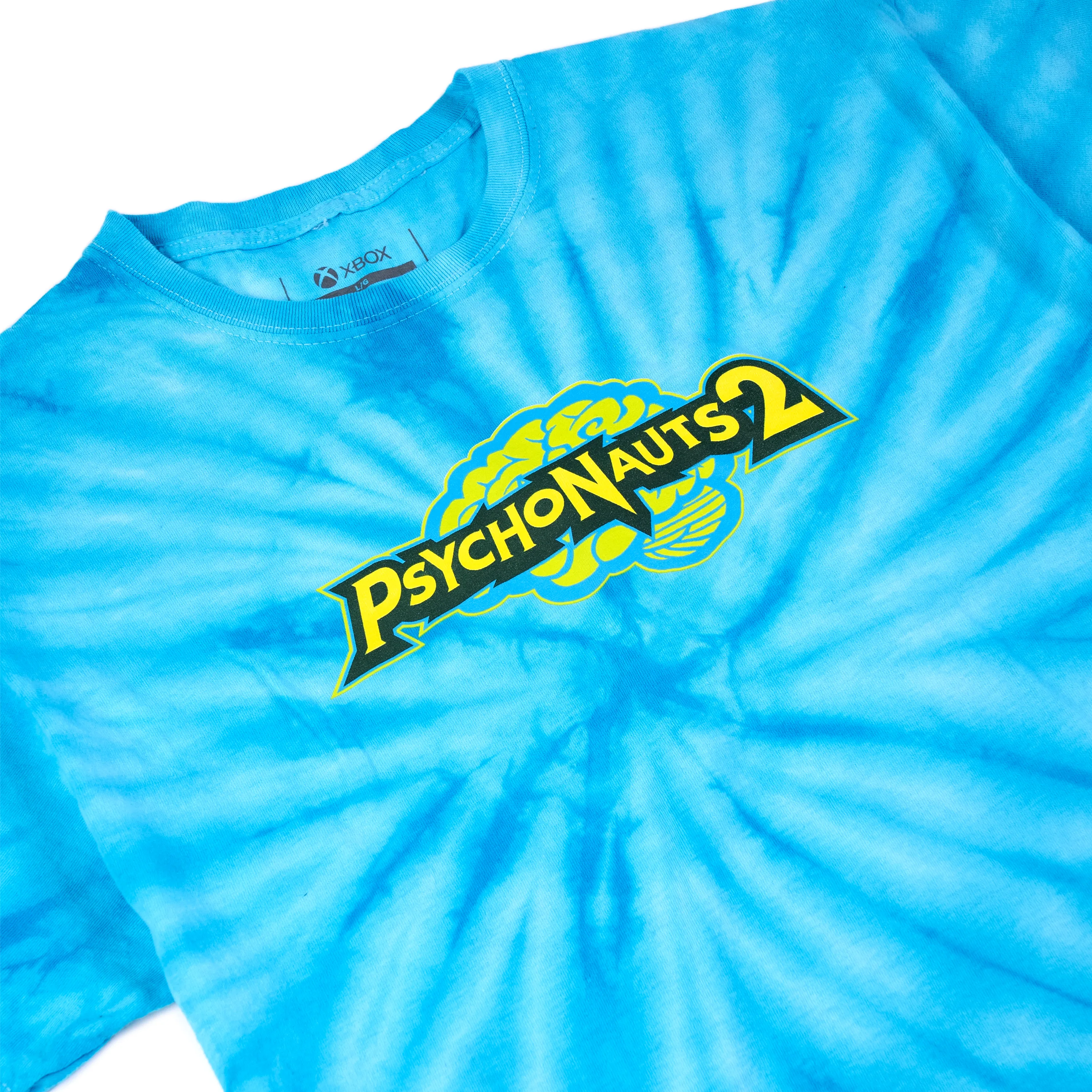 Psychonauts 2 Teal Tie Dye Tee