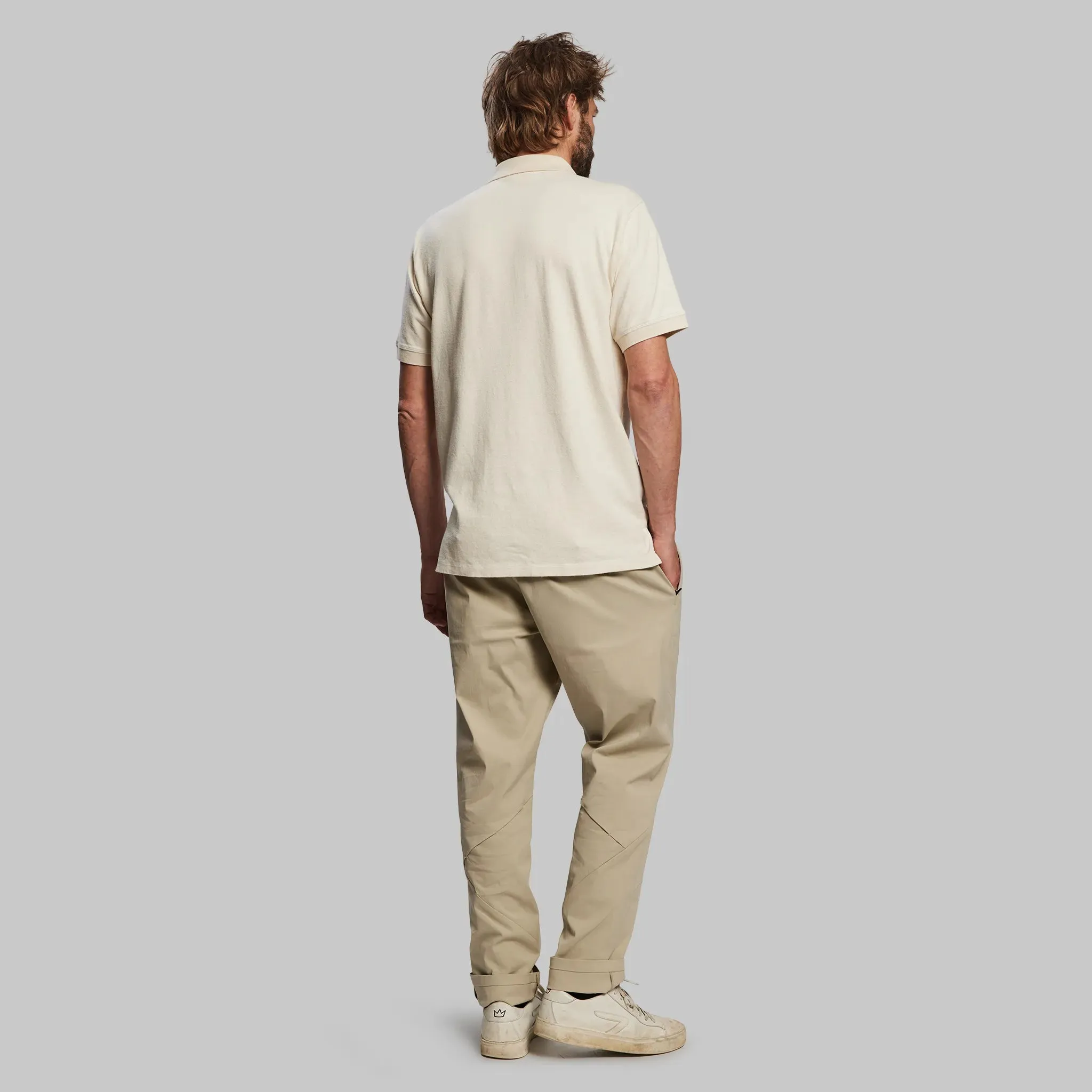 Raw Hemp Polo Shirt