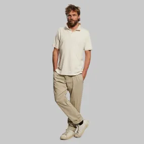 Raw Hemp Polo Shirt