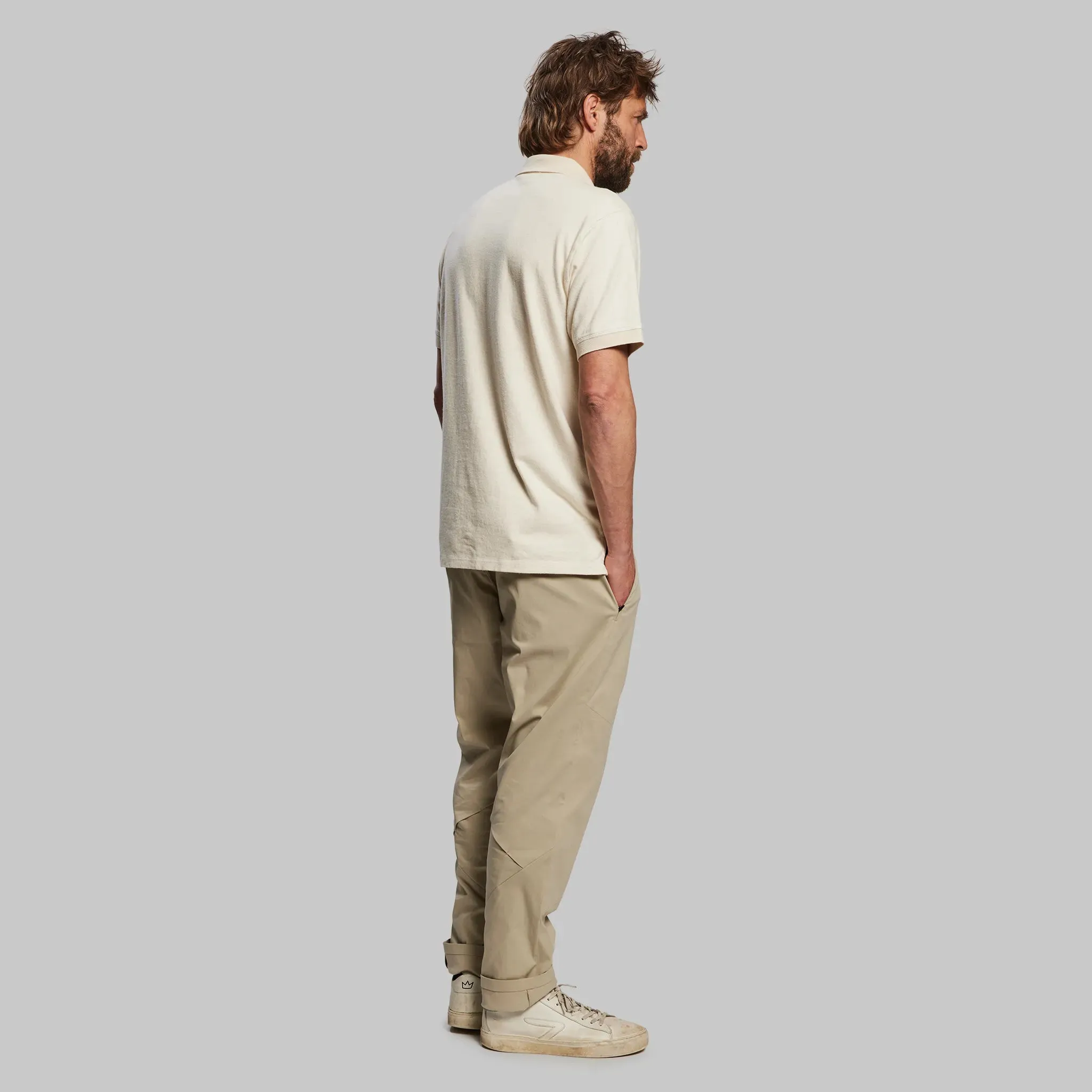 Raw Hemp Polo Shirt